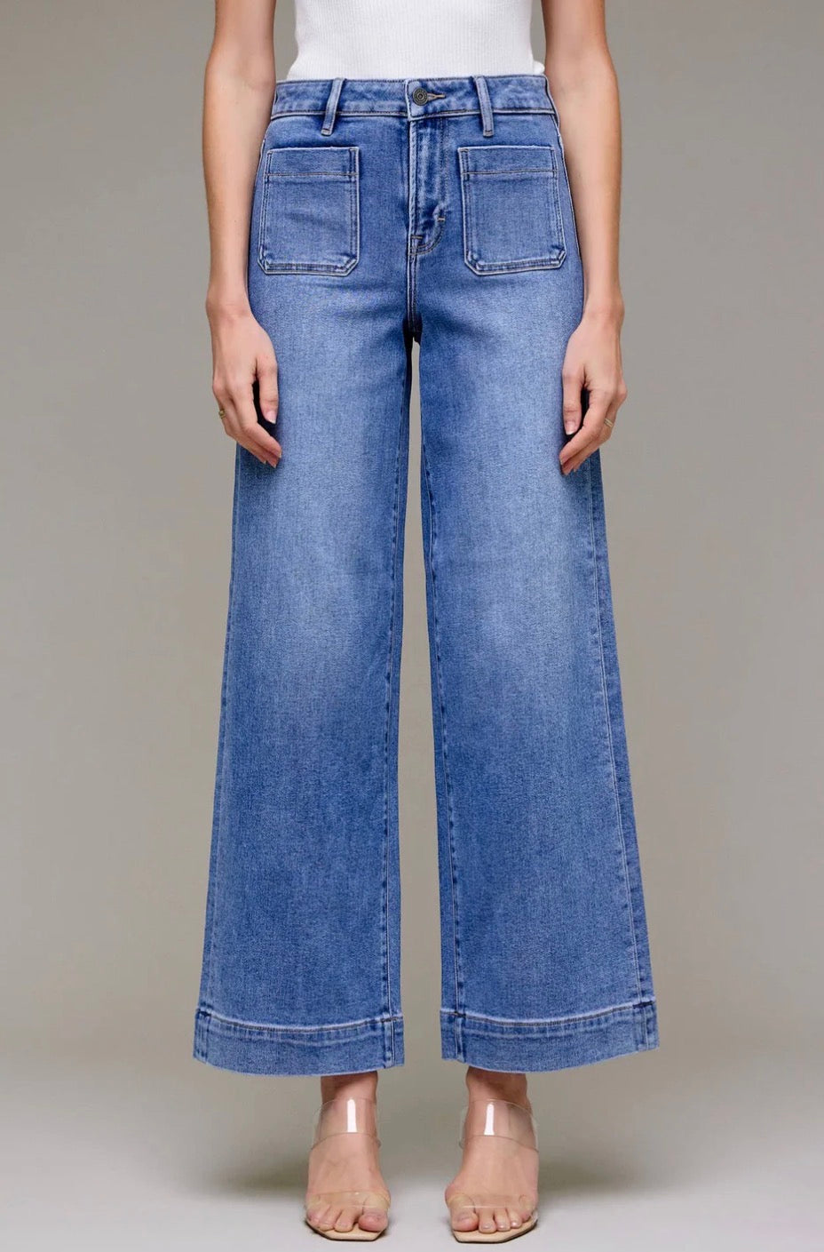 Harbor blue denim jeans