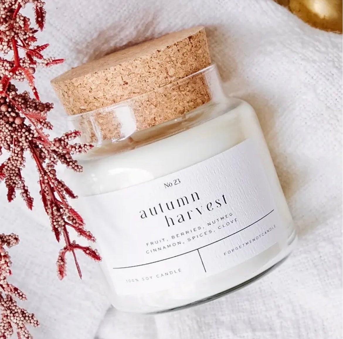 Autumn harvest candle