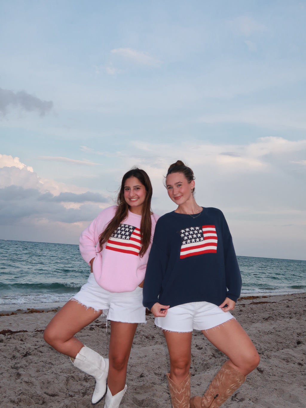 Navy Stars & Stripes Knit Sweater