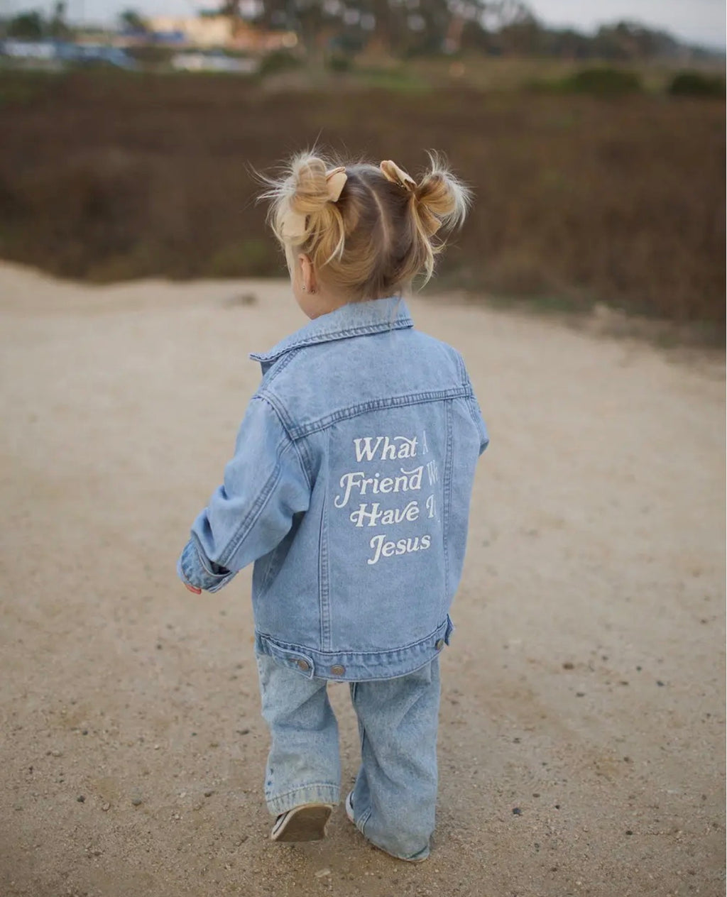 Kids Jesus denim jacket