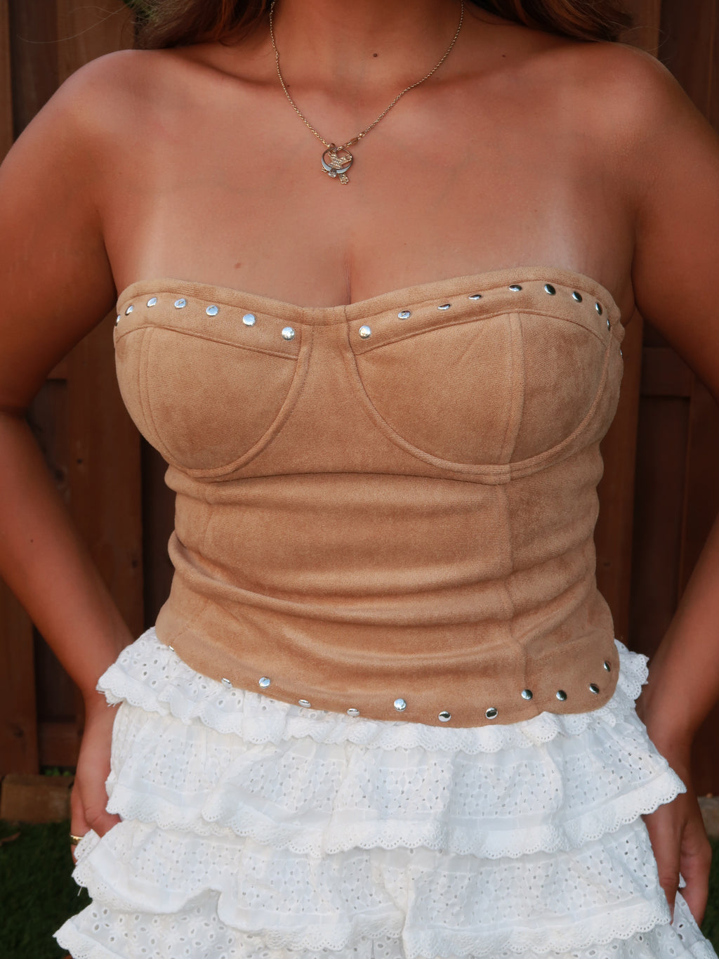 Saddle Sweetheart Top