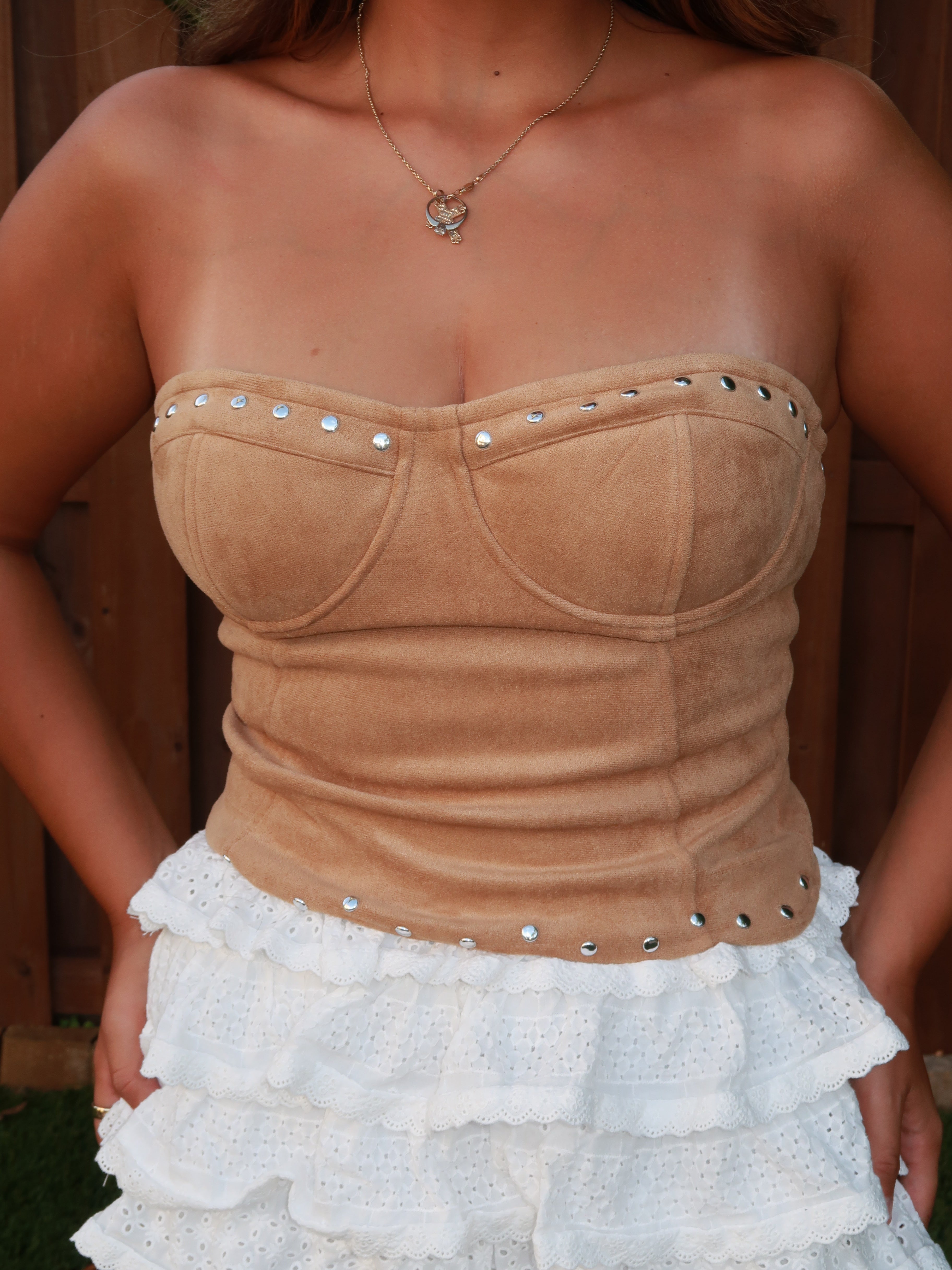 Saddle Sweetheart Top