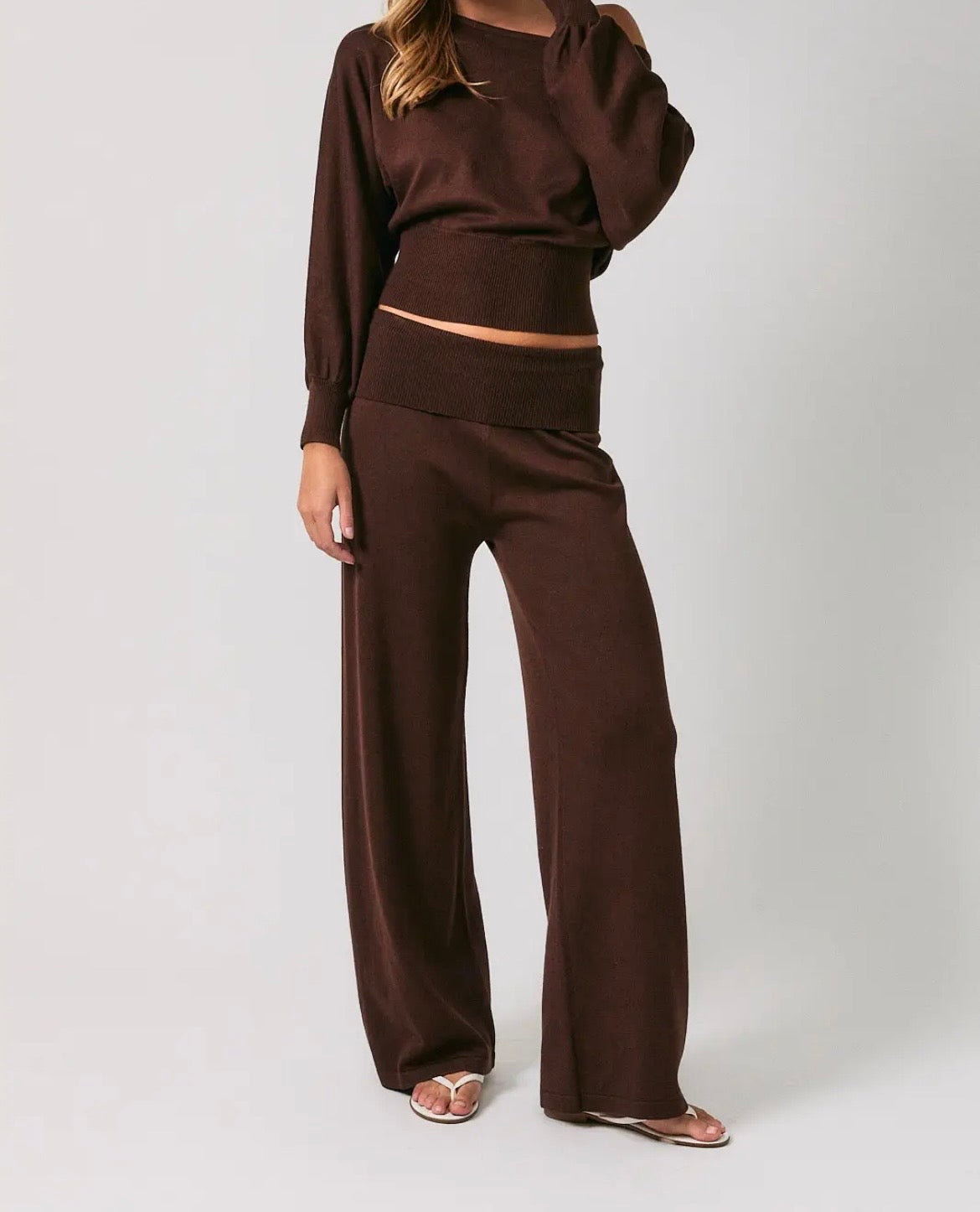 Mocha sweater set