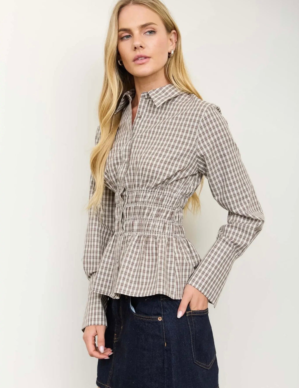 Oyster Bay Plaid Top