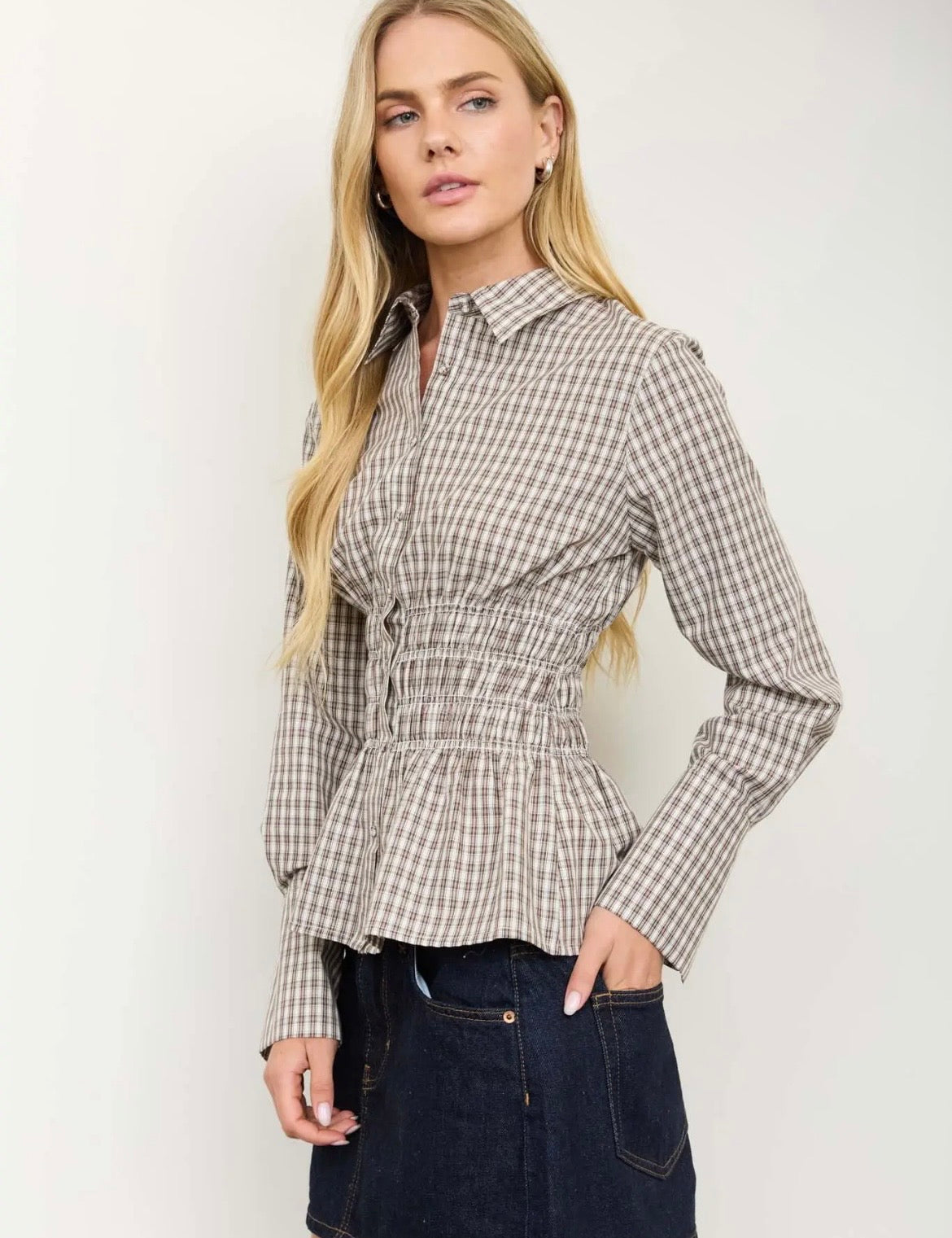 Oyster Bay Plaid Top