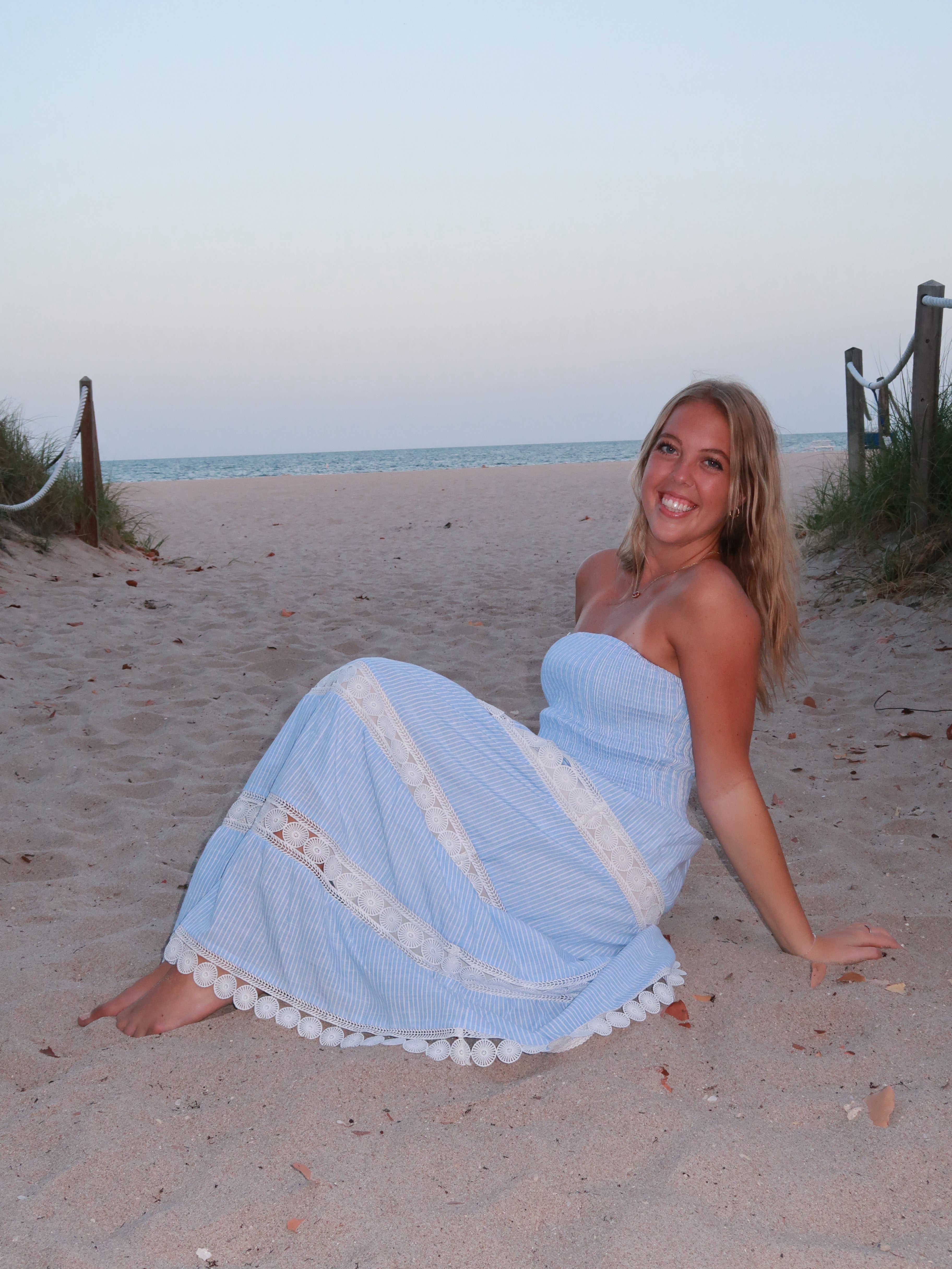 Seashell shore maxi dress