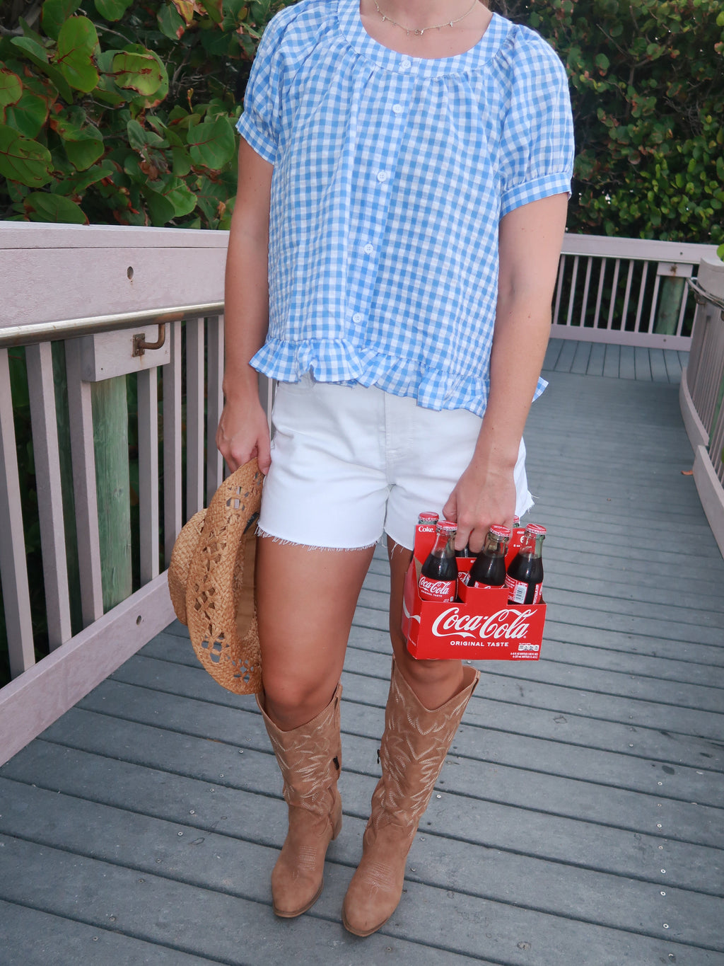 Bluebell Gingham Top