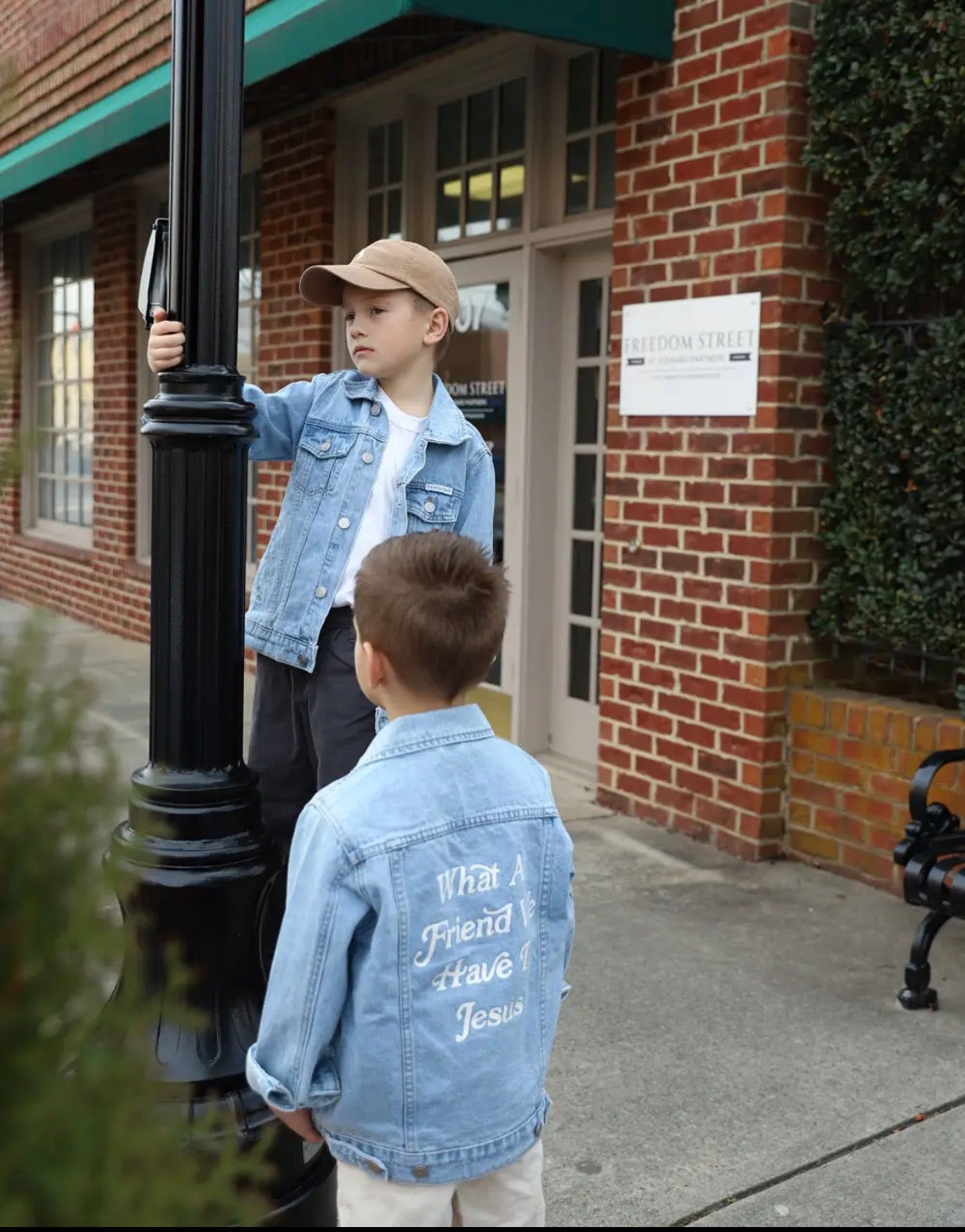 Kids Jesus denim jacket