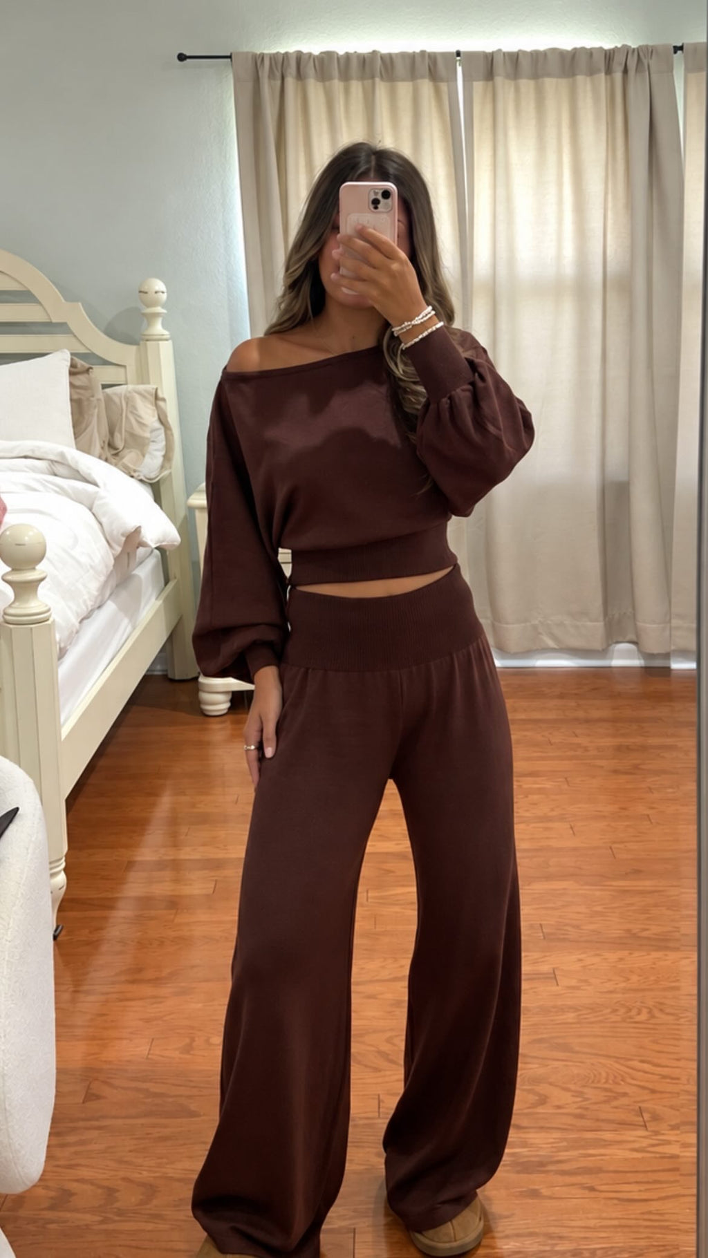 Mocha sweater set