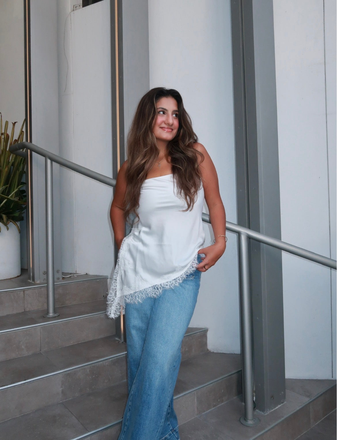 Harbor blue denim jeans