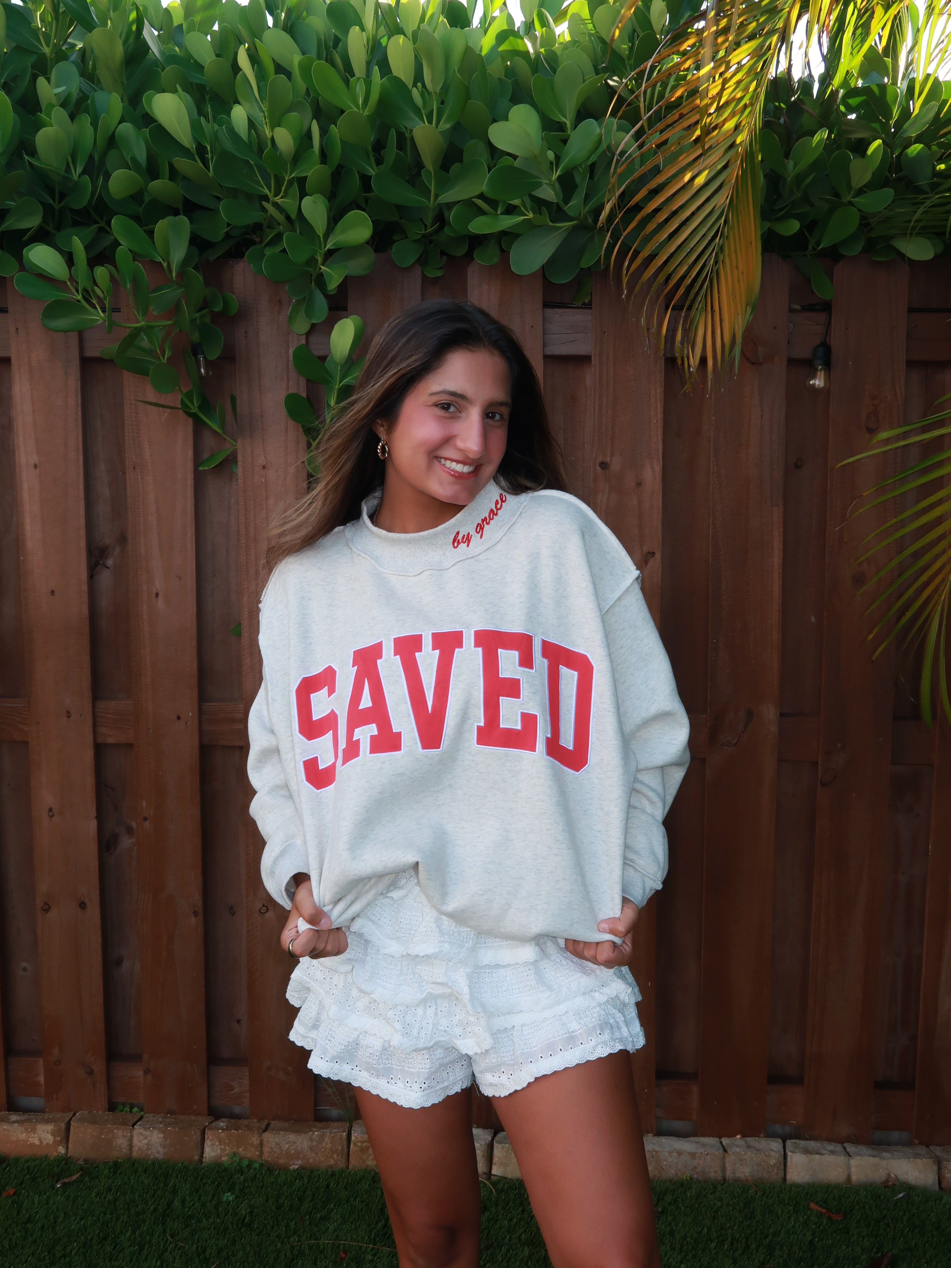 Saved by Grace mock neck PRE ORDER OCT 4-6