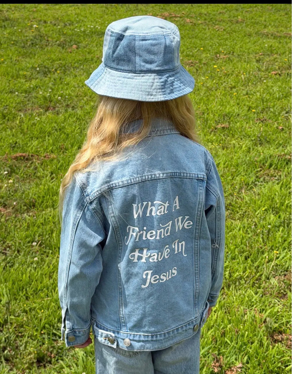 Kids Jesus denim jacket