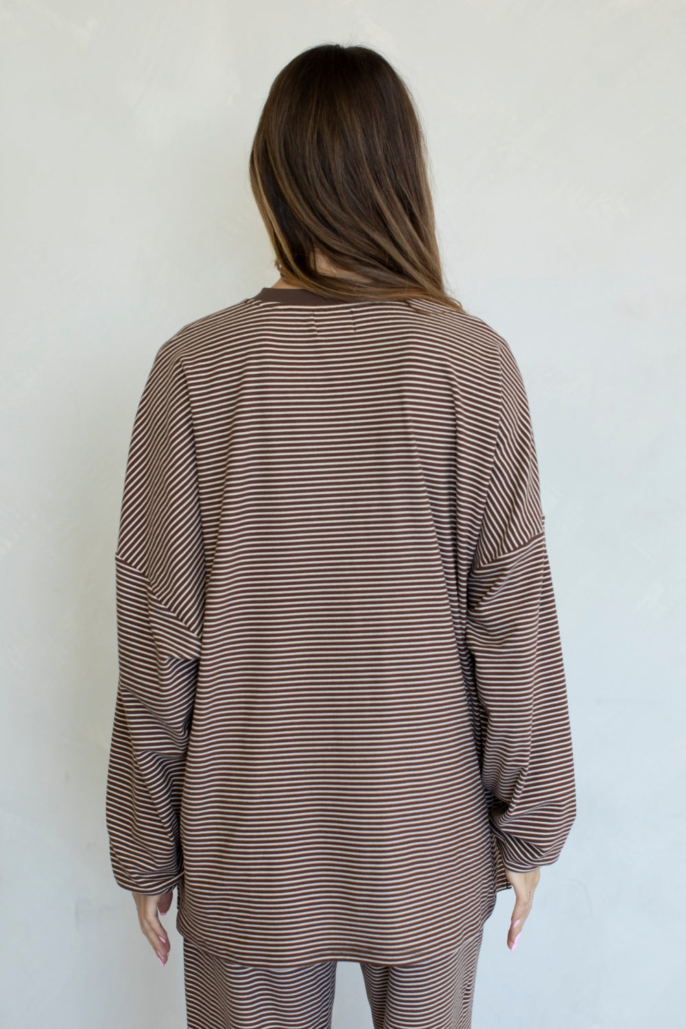 Catching flights fleece lounge set- Brownstone Mocha