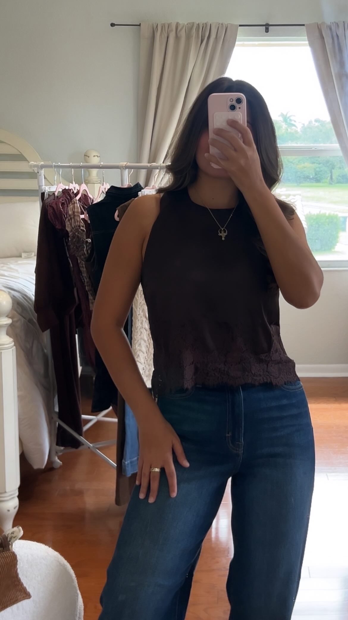 Satin in September top