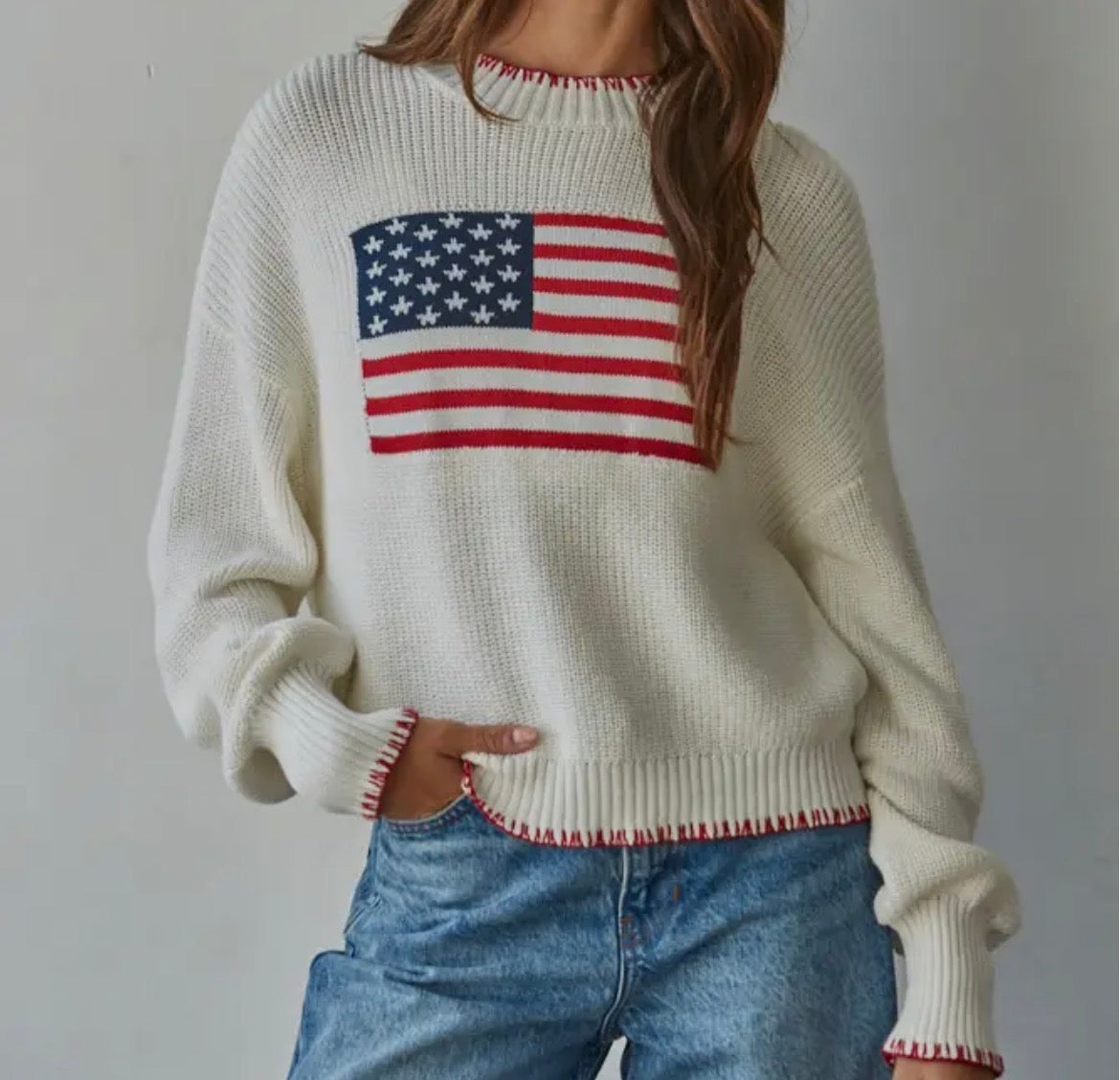 Off white LIBERTY KNIT SWEATER