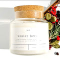 Winter berry candle