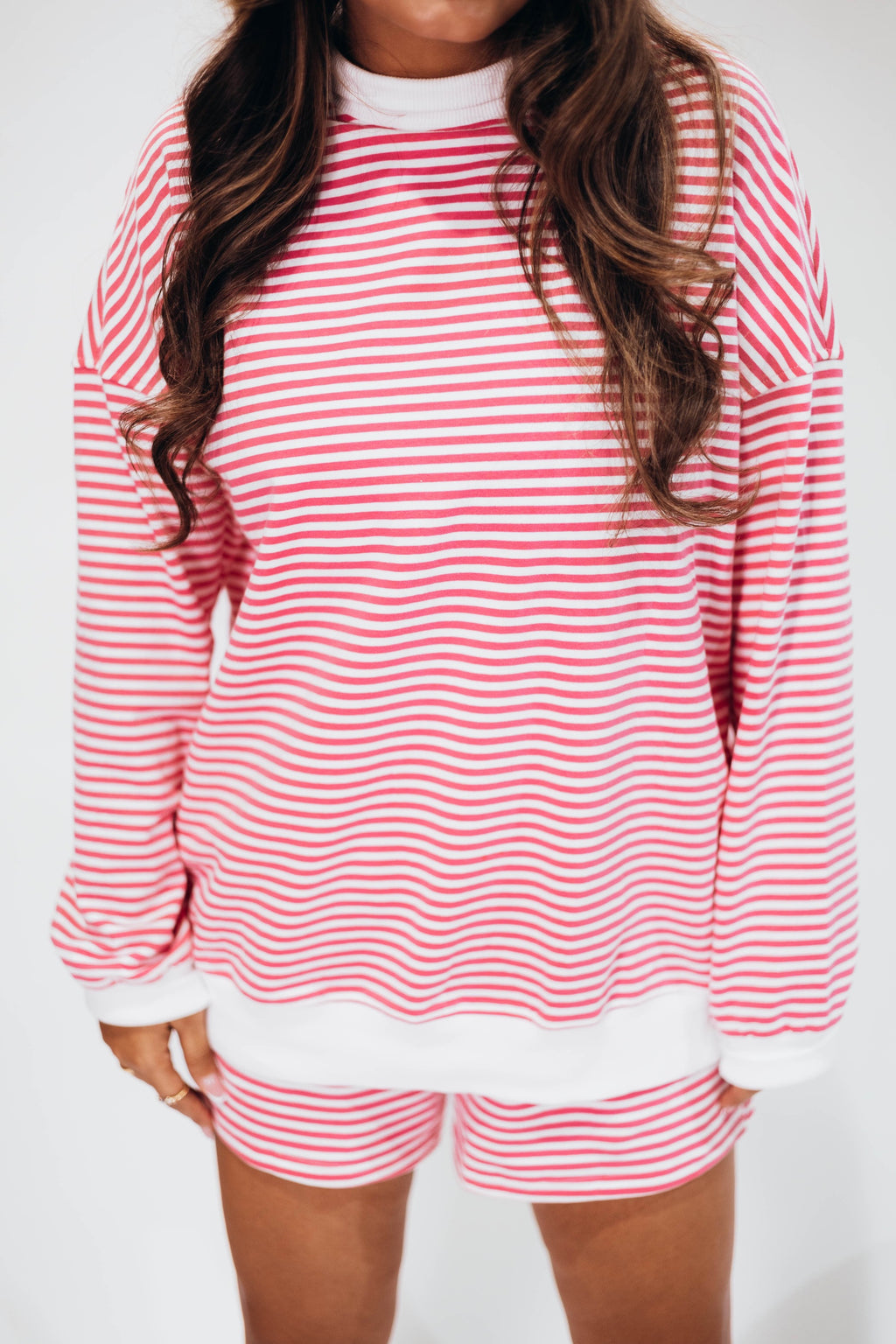 Remi Pink Stripe Lounge Set