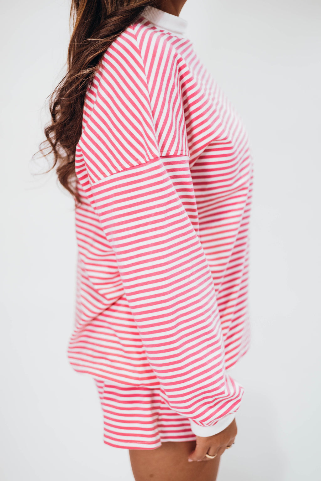 Remi Pink Stripe Lounge Set