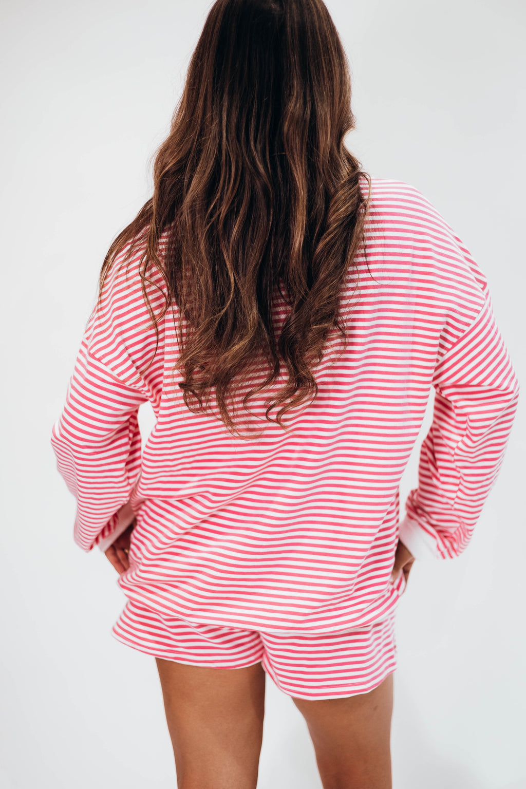 Remi Pink Stripe Lounge Set